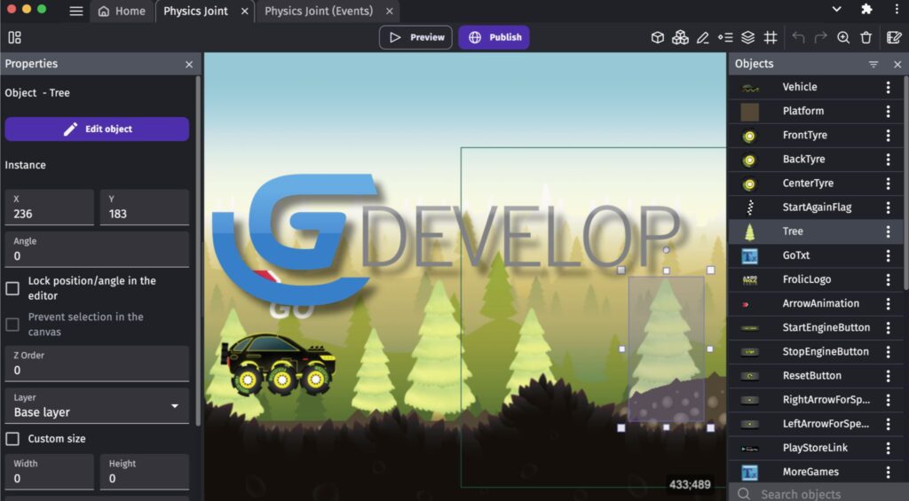 GDevelop game engine