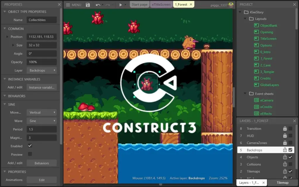 construct 3 game engine