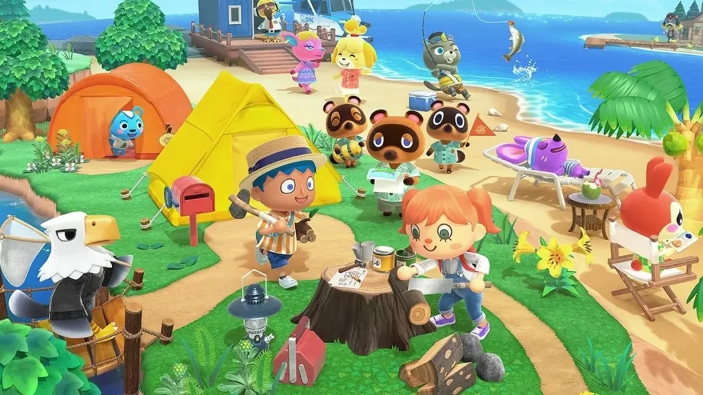 animal crossing video game wallpaper